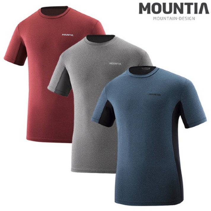 [마운티아] (1MQTSM7001) 남성 노빅 라운드 반팔티셔츠#7-1MQTSM7001