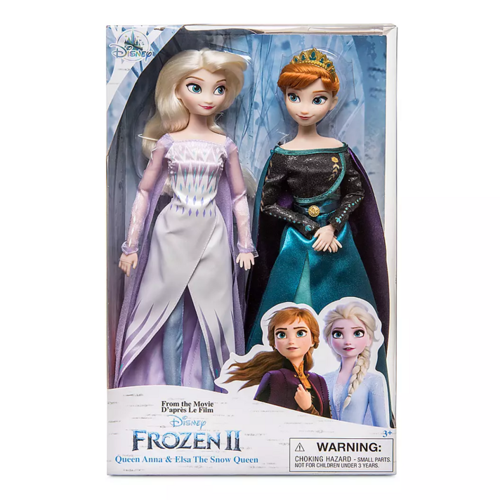 [디즈니] Queen Anna and Snow Elsa Classic Doll Set Frozen 2, 혼합색상