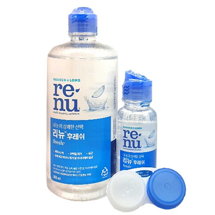 [전시품] 리뉴 후레쉬 (355ml+60ml+렌즈케이스), 1세트