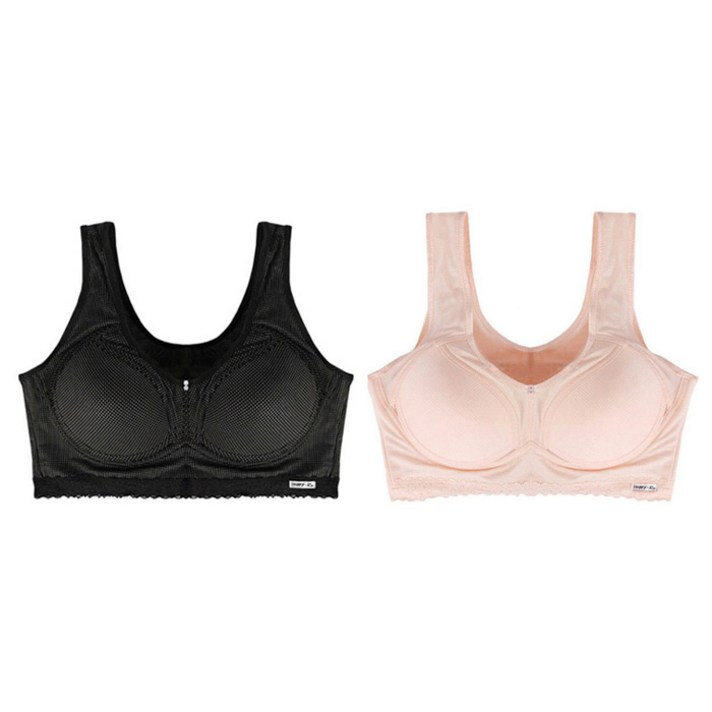 인견 노와이어 몰드 스포츠브라 2매입 L~3XL
