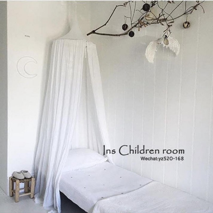 나뭇잎캐노피 사무실 이케아 침대 INS1 : 1 사용자 정의 북유럽 스타일 방, 하얀