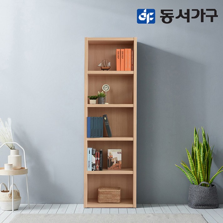 동서가구 피츠 댄디 5단 600 오픈책장 PAC034, 워시