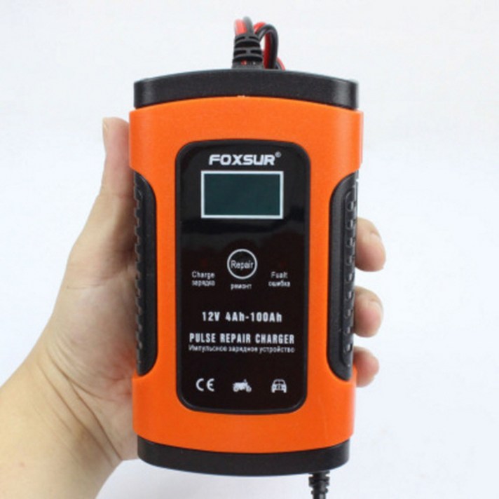 디지털 LCD 12V 자동차 배터리 방전 충전기