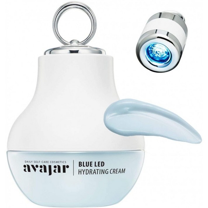 Avajar Blue LED 하이 드레이팅 크림 1.69 fl oz (50ml)-건성 피부용 모이스춰 라이저 | 얼굴 용 레티놀