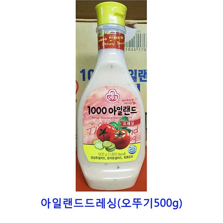 업소용 식자재 아일랜드드레싱(오뚜기500g) 샐러드소스 참소스 데리야끼소스 마라탕 만능멸치육수 굴소스 기라델리초코소스 양념치킨소스 쯔유 떡볶이소스 샤브샤브육수 두반장 불닭소스 갈릭디핑소스, 단일상품