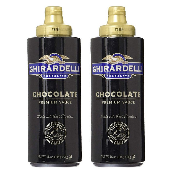 Ghirardelli 기라델리 프리미엄 초코 소스 커피 카페 시럽 드리즐 454g X 2개 Premium Chocolate Sauce, 1개