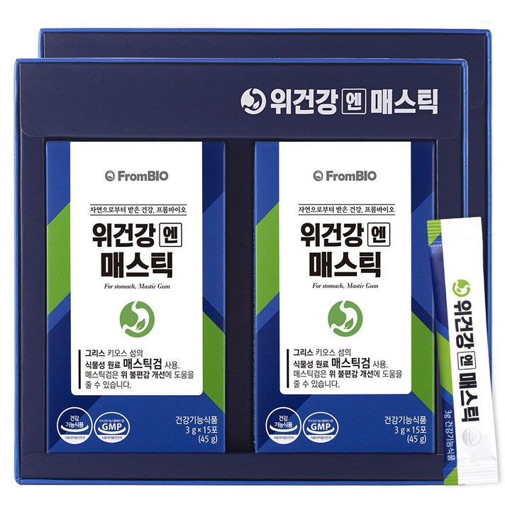 프롬바이오 위 건강엔 매스틱, 3g, 2개월, 60포