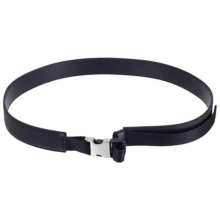 [PJI20FW 프라다 2CM207053 F0002 남성 사피아노 가죽 벨트