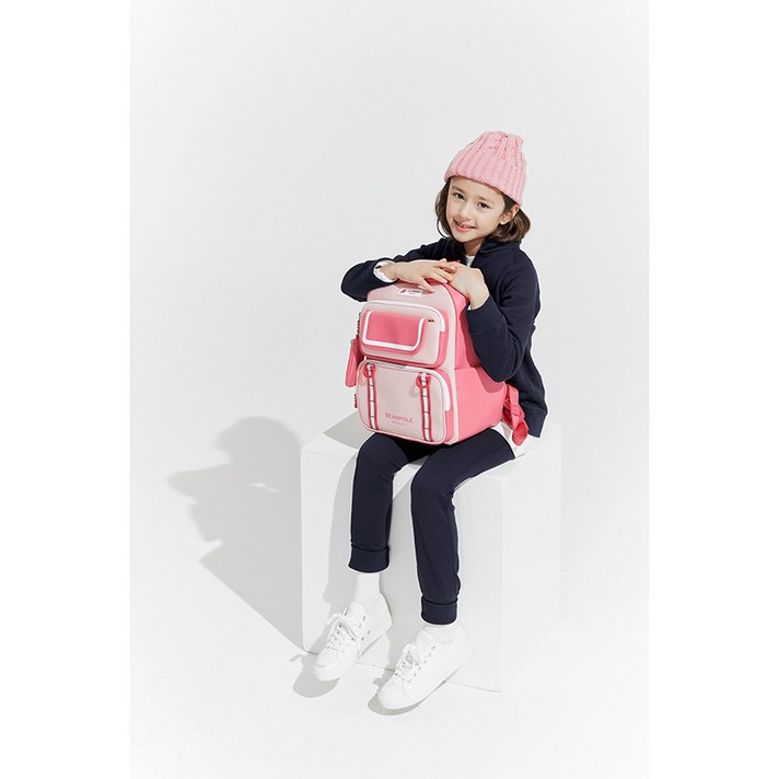 빈폴스포츠 [KIDS] 핑크 ROUND BOX MINI 백팩 (BO91D4K03X), 분홍
