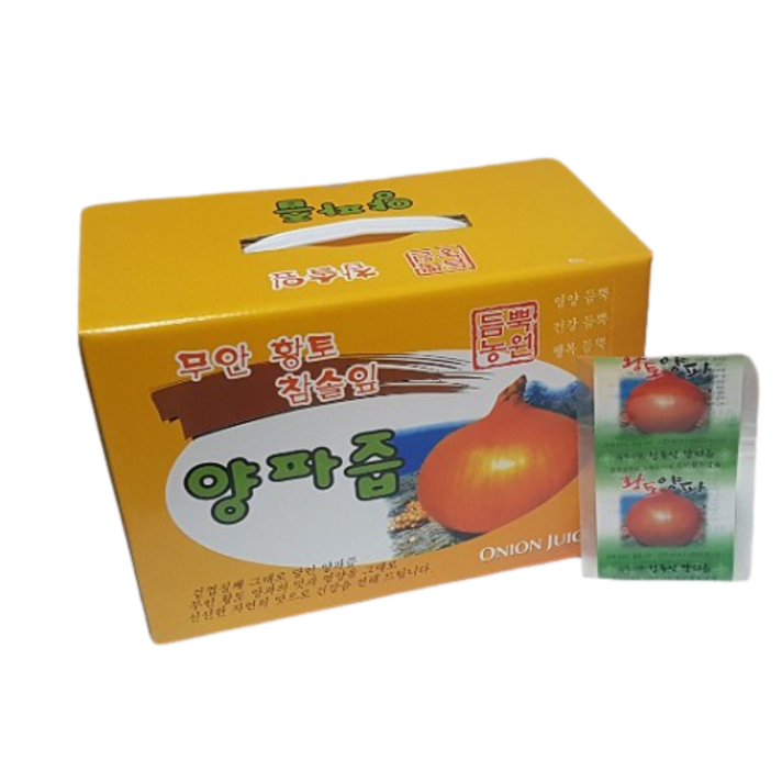 듬뿍농원 겉껍질까지 그대로 달인 무안 황토 참솔잎 양파즙 100포 110ml, 100개입