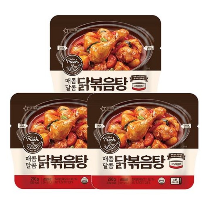 아워홈 닭볶음탕 270g 3개