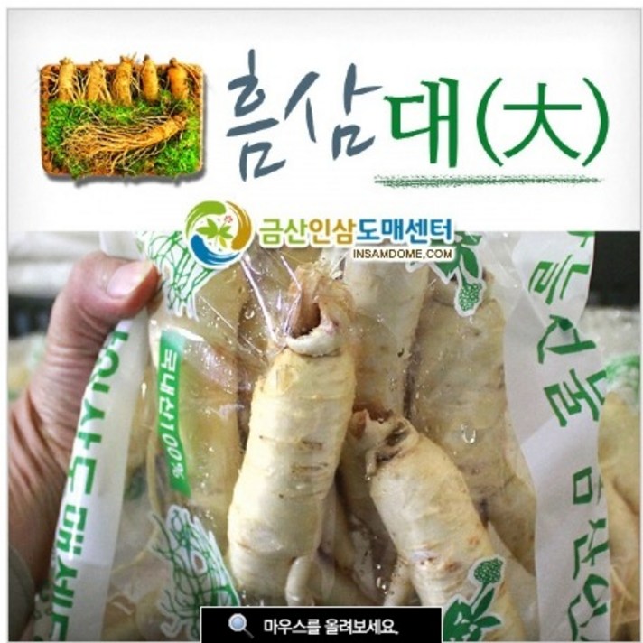 금산인삼도매센터 흠있는수삼 대[세척] 수삼, 1팩, 750g