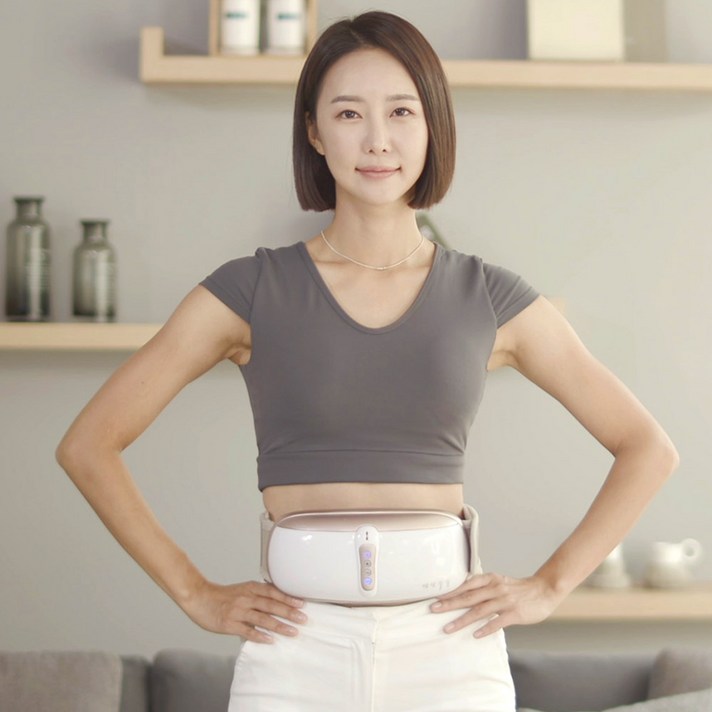 뱃살쏙쏙 슬리밍벨트 무선 복부 마사지기, 1개, AW-S016