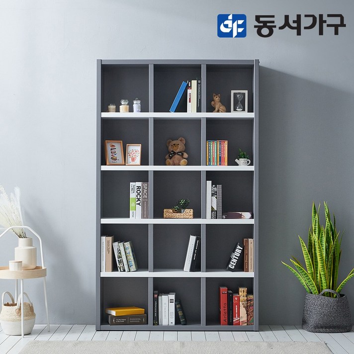 동서가구 피츠 댄디 5단 1200 A 오픈책장 PAC031, 그레이화이트