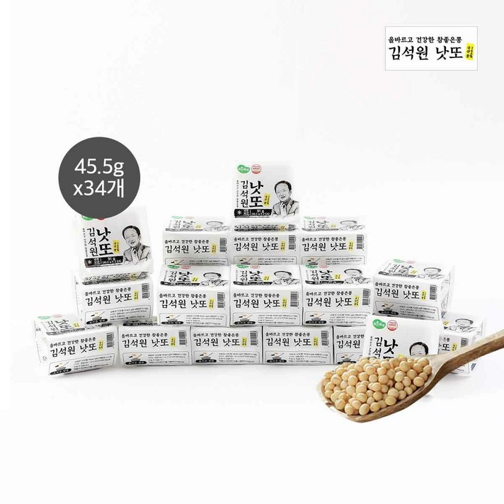 [신세계TV쇼핑]맑은물에 김석원 낫또 45.5g x 34개