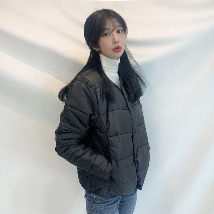 VANANA2 여성용 초경량 숏 패딩점퍼