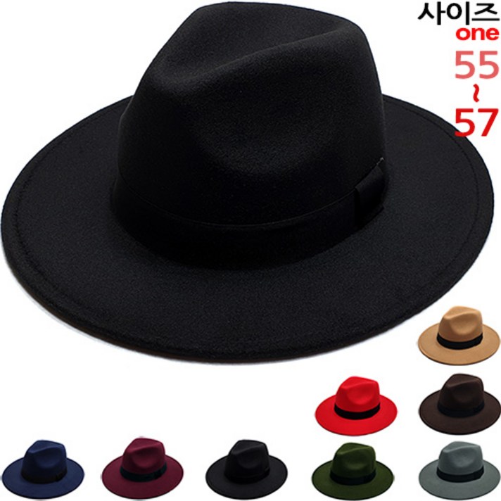 평챙 중절모 페도라 신사모자 남자모자-CAP190963
