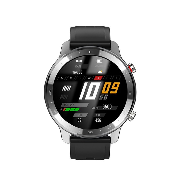 젤센 스마트워치 웨어러블 스마트밴드 스마트 전자 시계 AIRXWATCH, 실버