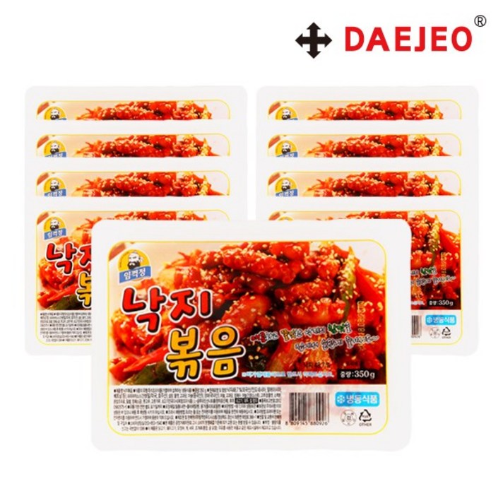 임꺽정 낙지볶음350g X 8개 묶음 매운낙지볶음 반찬, 단품