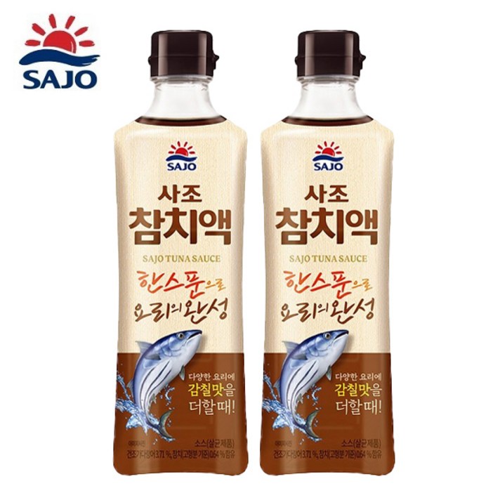 [사조] 참치액 500ml, 2개