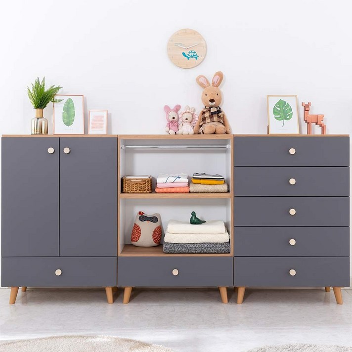 파파스퍼니처 주니어수납장 옷장 서랍장 베이비장, 슈슈 베이비장 오픈 서랍장