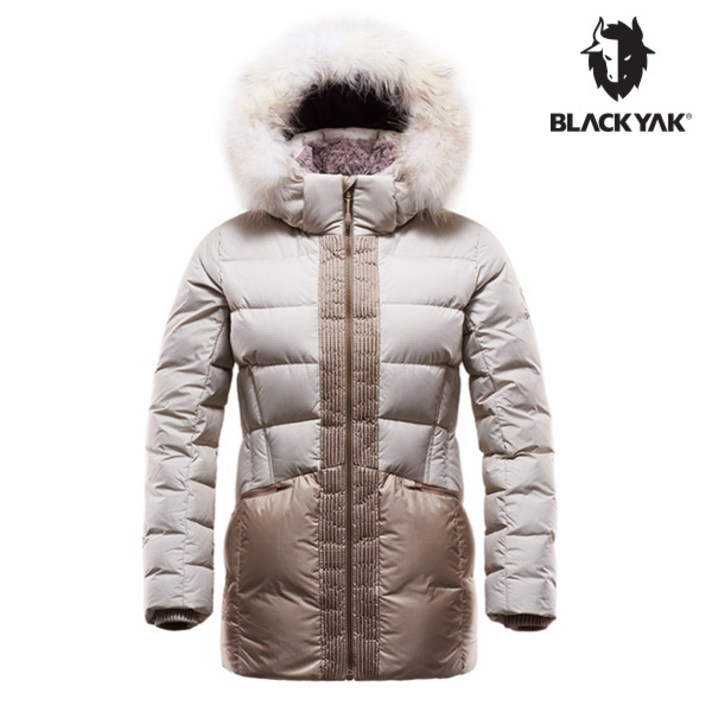 블랙야크 여성 B5XR5 구스다운자켓 에크루 1BYPAW6512