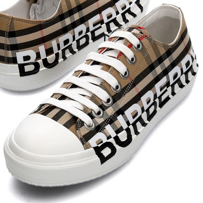 Burberry 40 구매가능 버버리 21SS 8024149 A7026 로고 빈티지 체크 코튼 스니커..