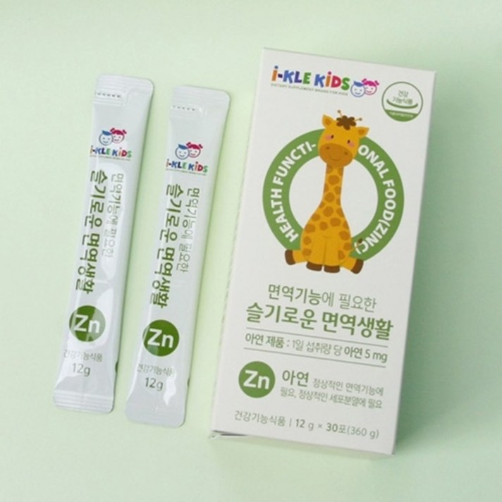 1일 1회 1포섭취 슬기로운 면역생활 (짜먹는 아연) 12g X 30포