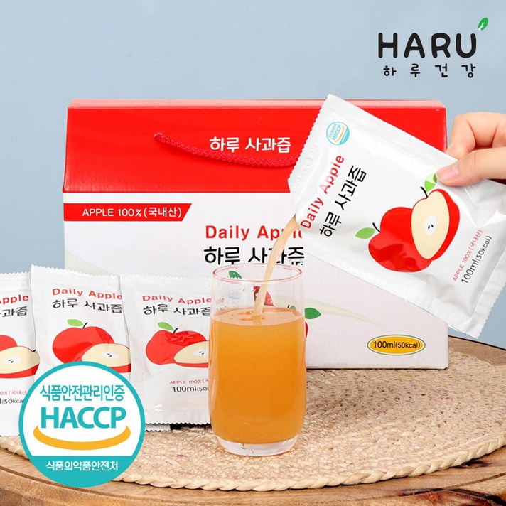 하루건강 아기 임산부 순수 생 사과즙 150포 100포 50포 30포, 5. 100포