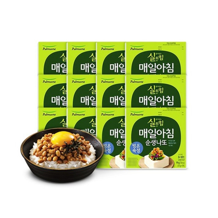 풀무원 매일아침 순생나또 12입(24팩), 단일상품, 기타, 기타