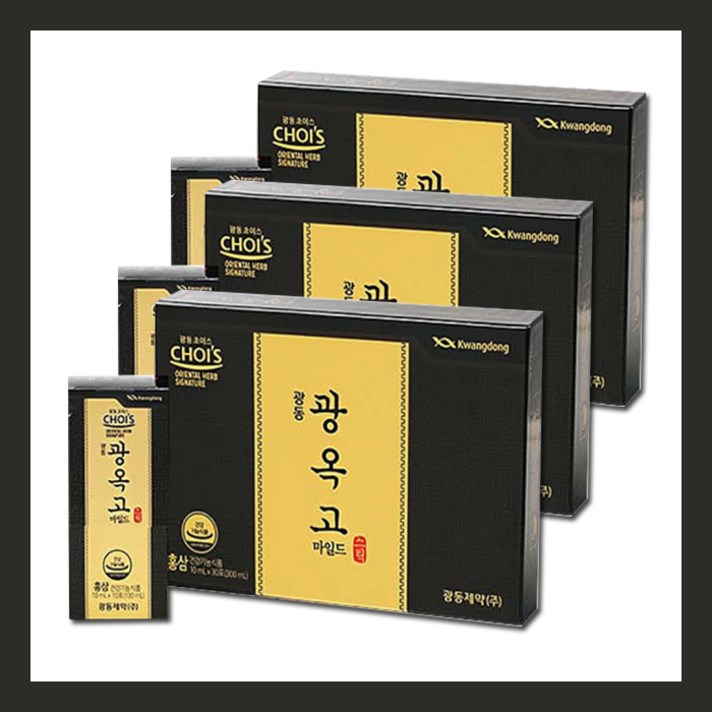 광옥고 90포 스틱 6년근 홍삼 짜먹는 농축액 진세노사이드 선물세트 추천, 3개, 30포