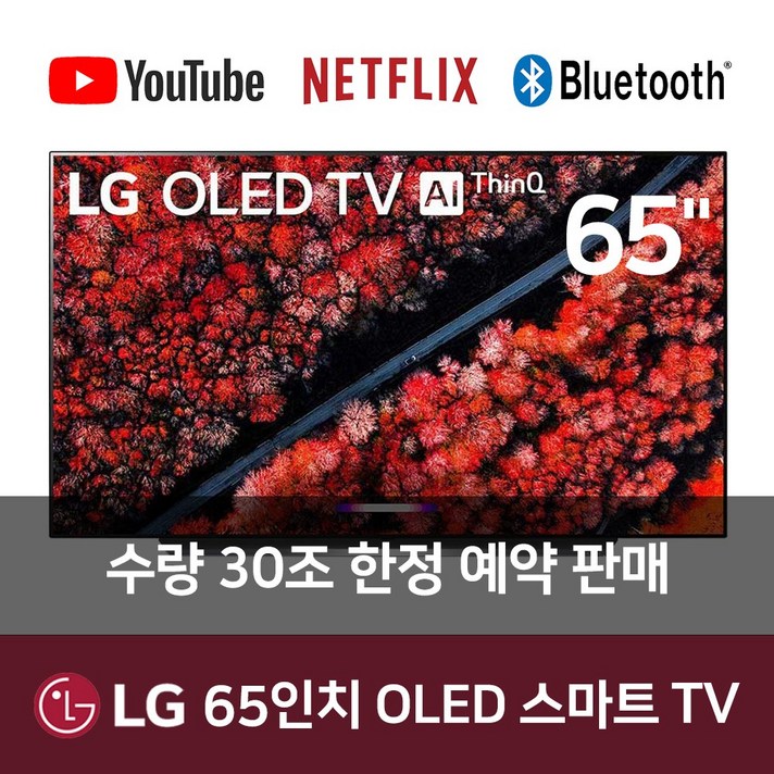 LG 65인치 OLED65C9PUA OLED 4K UHD 스마트 ThinQ TV, 서울/경기 스텐드형 설치 착불 8만원