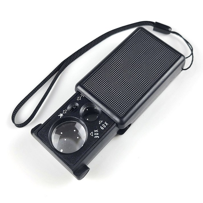 해브잇올 30X-60X 슬라이드 LED 루페 돋보기 확대경 독서, 1개