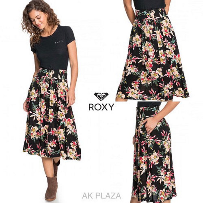 록시 AK분당점 록시 레이온 도비 미디 스커트 - RA31SK026