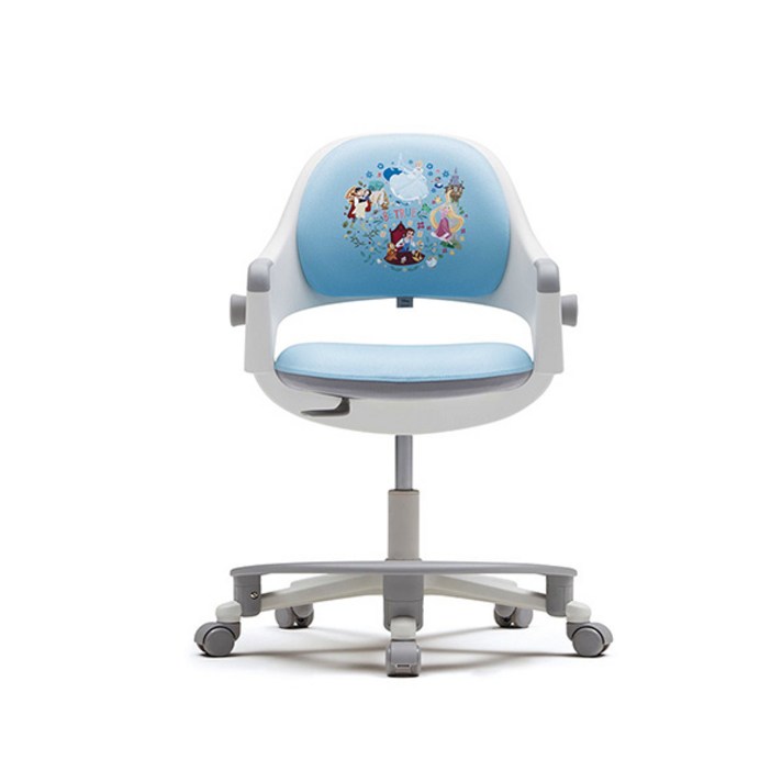 시디즈 S500ACF 링고 고정형+디즈니 마블 커버+발받침(SNA509ACFCC1), 인조가죽 블루:프린세스 블루