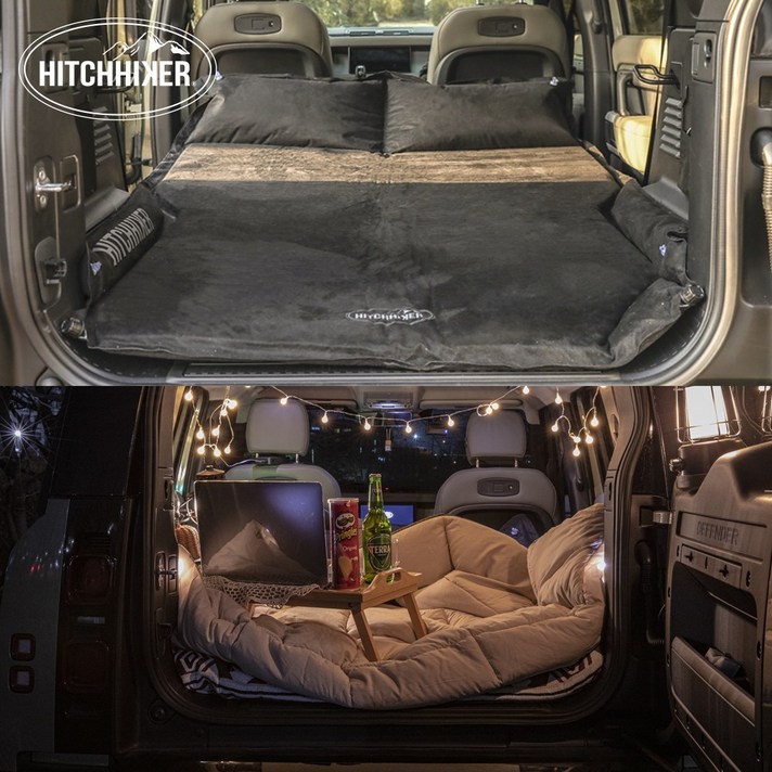 [HitchHiker] 차박매트 에어자충매트 SUV차박매트 감성캠핑 캠핑용품, 블랙에디션