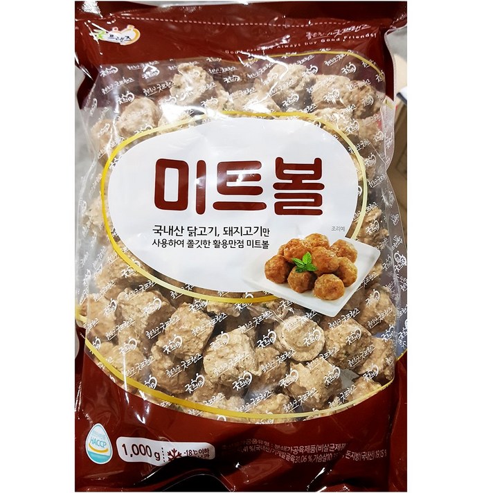 굿프랜즈 굿프랜즈 미트볼 1kg 1개, 굿프랜즈 미트볼 1K