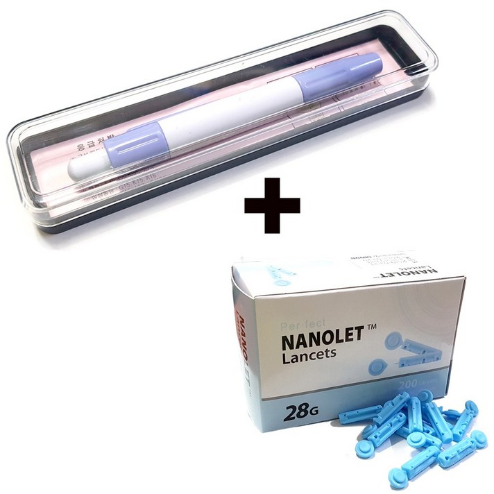 동화 pvc사혈기 란셋니들28g 200개입 세트