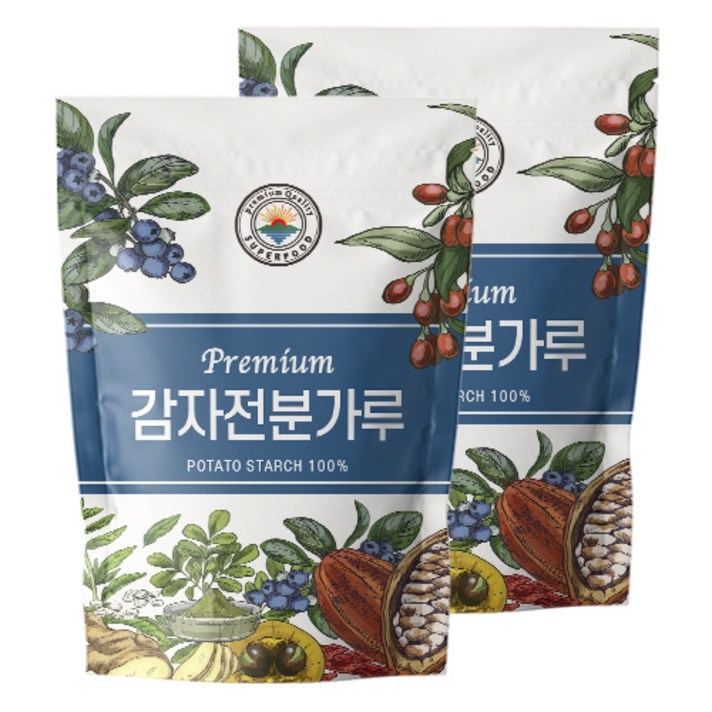 해나식품 감자 전분 가루, 1kg x 2개