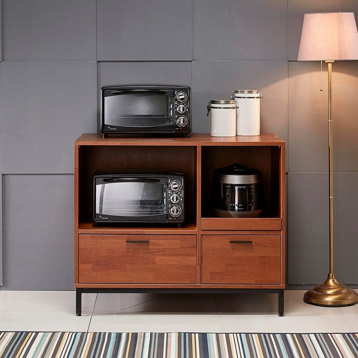 하이앤드리 모스 1000 밥솥대 광파 오븐 전자레인지 다이 밥통 밥솥 선반 렌지대 수납장 렌지장, 멀바우