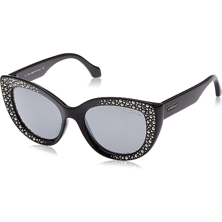 ROBERTO CAVALLI 로베르토 카 RC1050 Chitignano 01C 여자의 빛나는 블랙 54mm 선글라스 샤이니 블랙