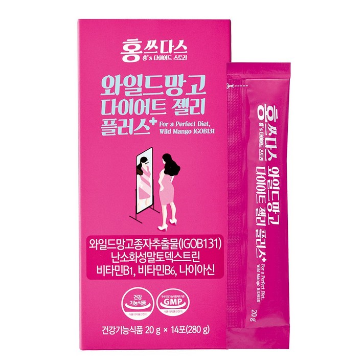 프롬바이오 홍쓰다스 와일드망고 다이어트젤리 플러스, 20g, 1박스, 14포