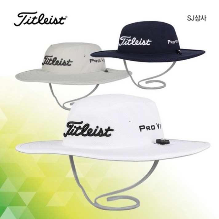 타이틀리스트 2021년 투어 어시 모자 TOUR AUSSIE GOLFCAP 골프캡 카우보이 자외선차단 아쿠쉬네트코리아정품, 화이트(차콜그레이)