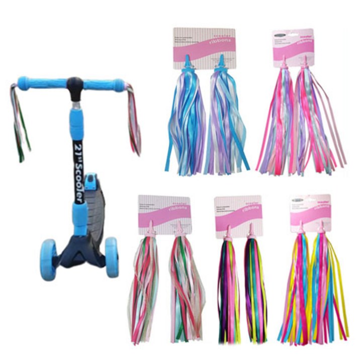 Good-Buy 21세기 킥보드 바람개비 스트리머 후레쉬 바구니 악세사리 마이크로, 핑크수술