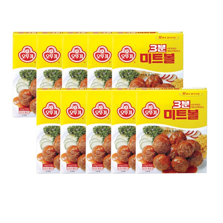 오뚜기 3분 미트볼, 150g, 10개