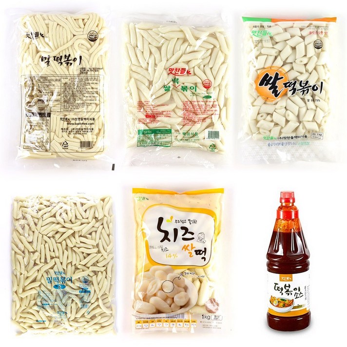 떡볶이 밀떡/쌀떡 소스 떡볶이떡 재료, 01-밀떡볶이 후루룩 1kg