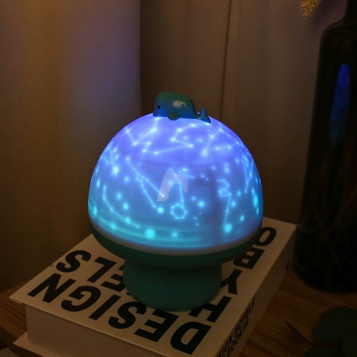 멜로디 돌핀 USB 무드등, 돌핀 무드등_블루