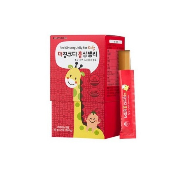 지엠팜 유아용 더징크디 홍삼젤리, 20g, 60개