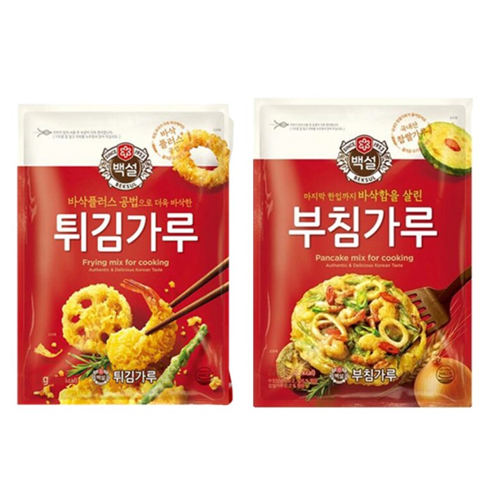 CJ제일제당 백설 튀김가루 500g 부침가루 세트, 1개