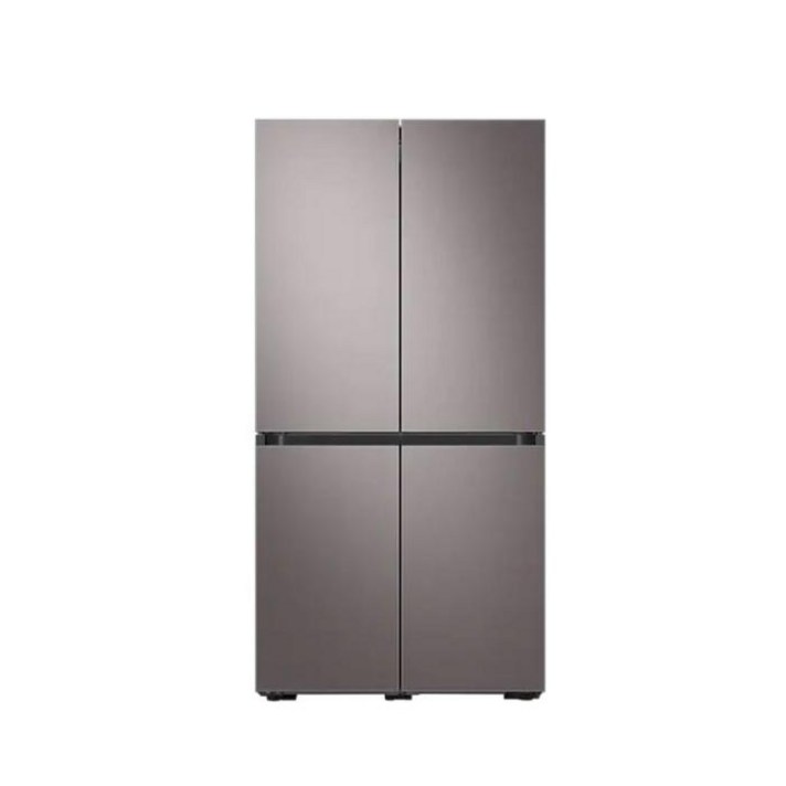 삼성 비스포크 양문형 냉장고 4도어 875L 브라우니시 실버 RF85A9103T1